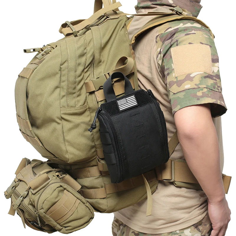 1PCS Tactical First Aid Kit Hunting Medic Bag Waist Pack Military Wear-resistant Multifunctional Outdoor Utility Survival