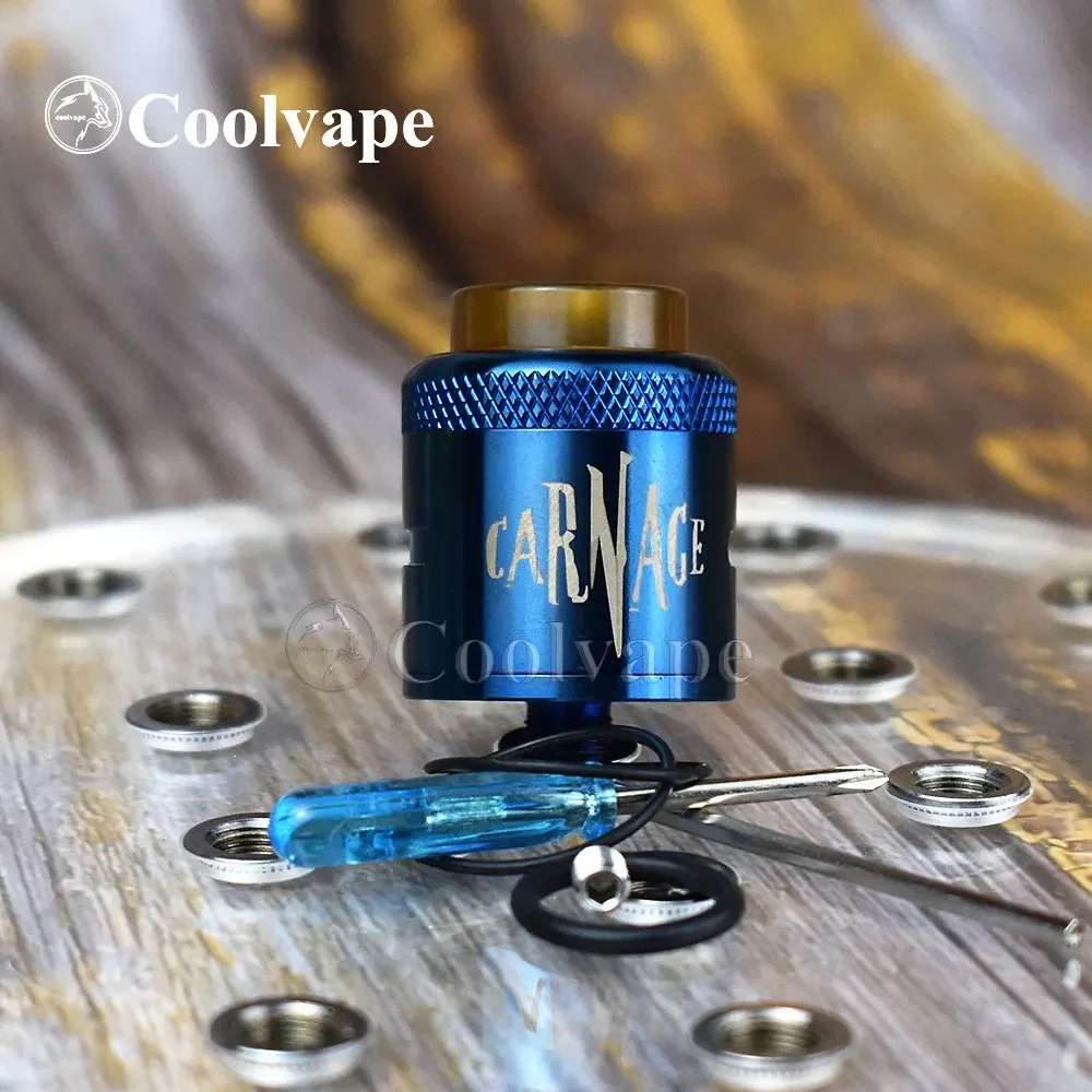 Wolfcoolvape Carnage RDA 25mm - BF Pin atomizer tank for coils & atomizers - gallery image 6