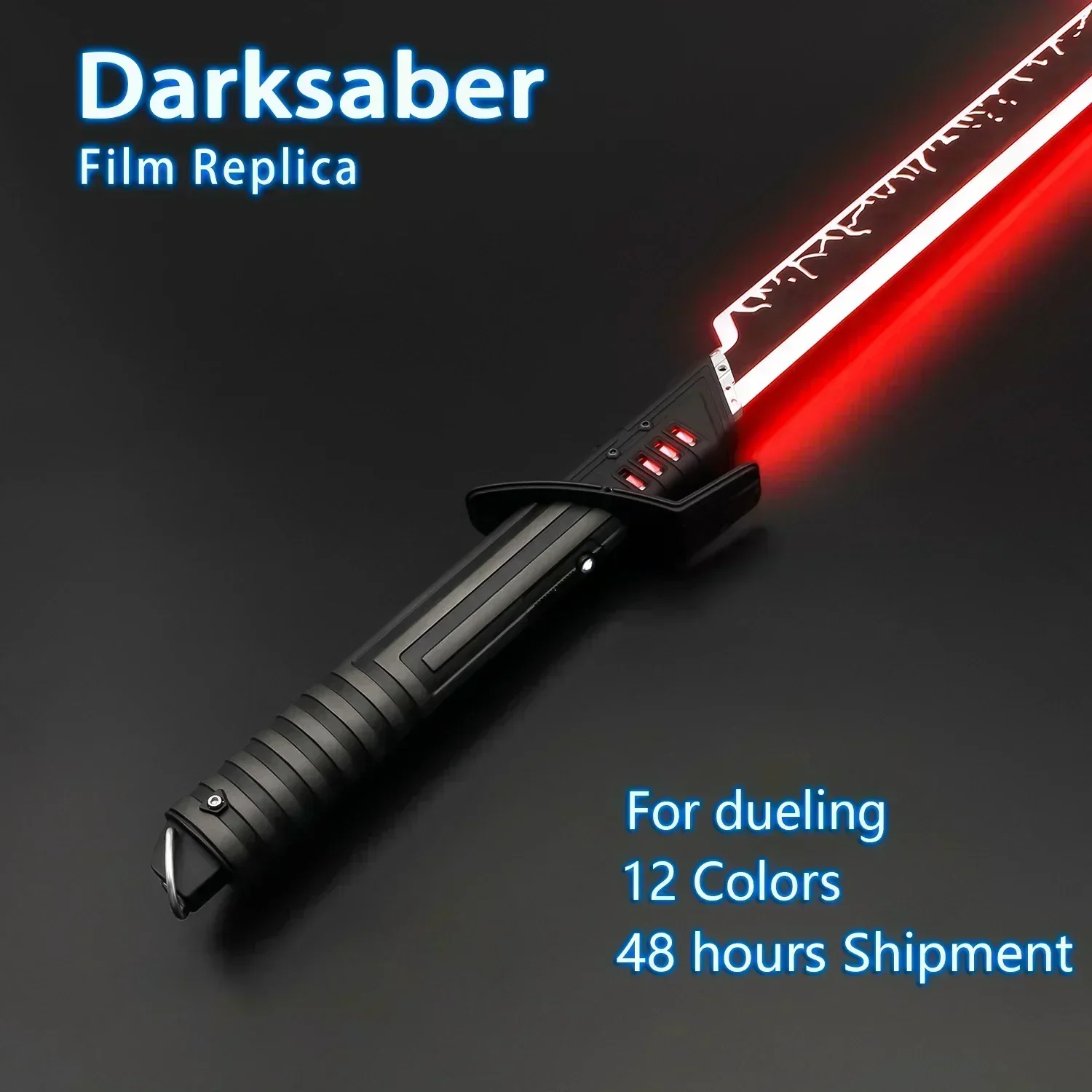 TXQSABER Darksaber 100% Replica Lightsaber Metal Hilt Heavy Dueling Proffie 2.2 Light Sword SNV4 Neo Pixel Laser Cosplay Gift