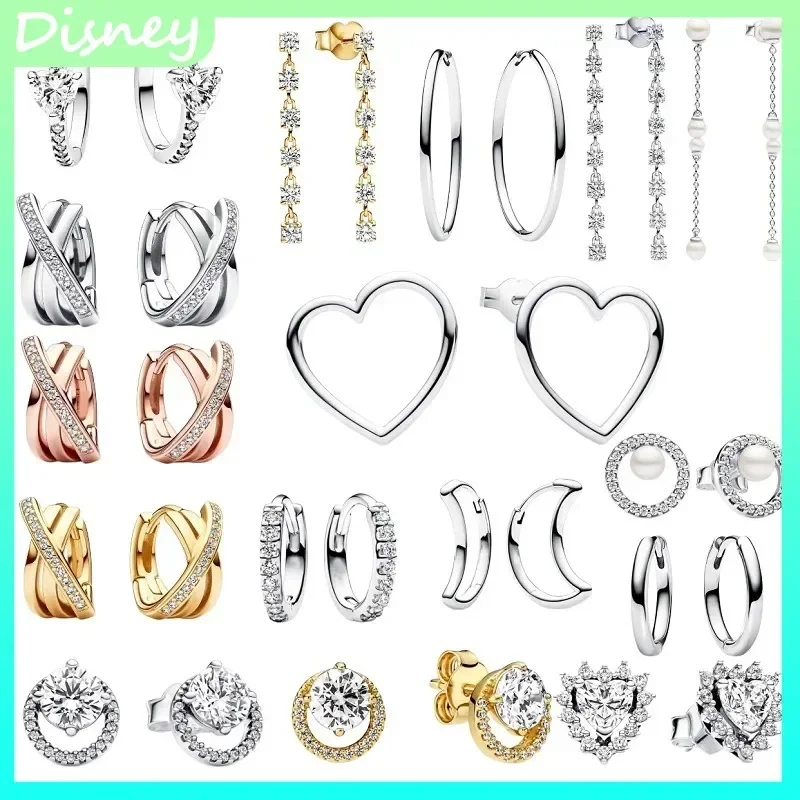 

Серьги Love CZ & Moon из 100% стерлингового серебра 925 пробы с кисточкой - роскошный ювелирный подарок для девочек, влюбленных и отпуска