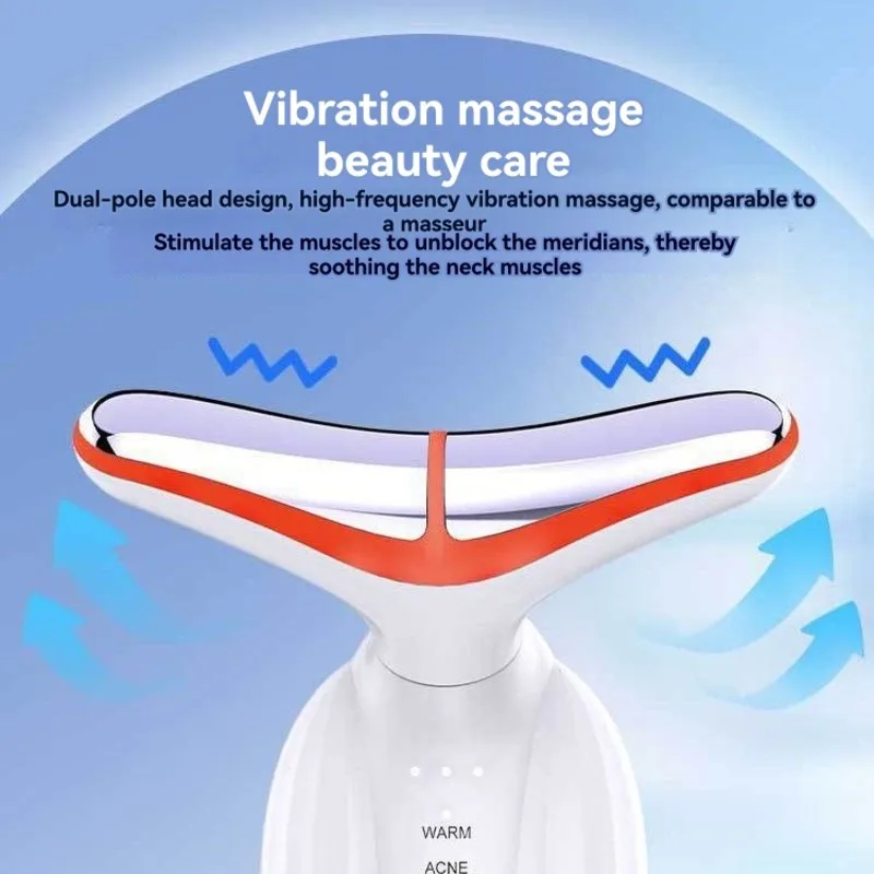 TAIGH-instrument de beauté raffermissant masseur d'instrument de beauté de cou léger de sept couleurs, dispositif d'infusion d'essence