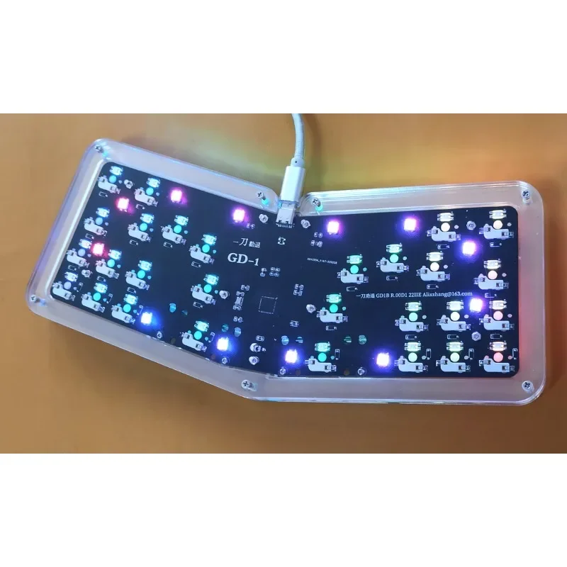 Imagem -06 - Programável Rgb Backlit Teclado Mecânico Gaming Gd1b-djmax 28 Chaves Via Hot-swappable Ergonomia Personalizado