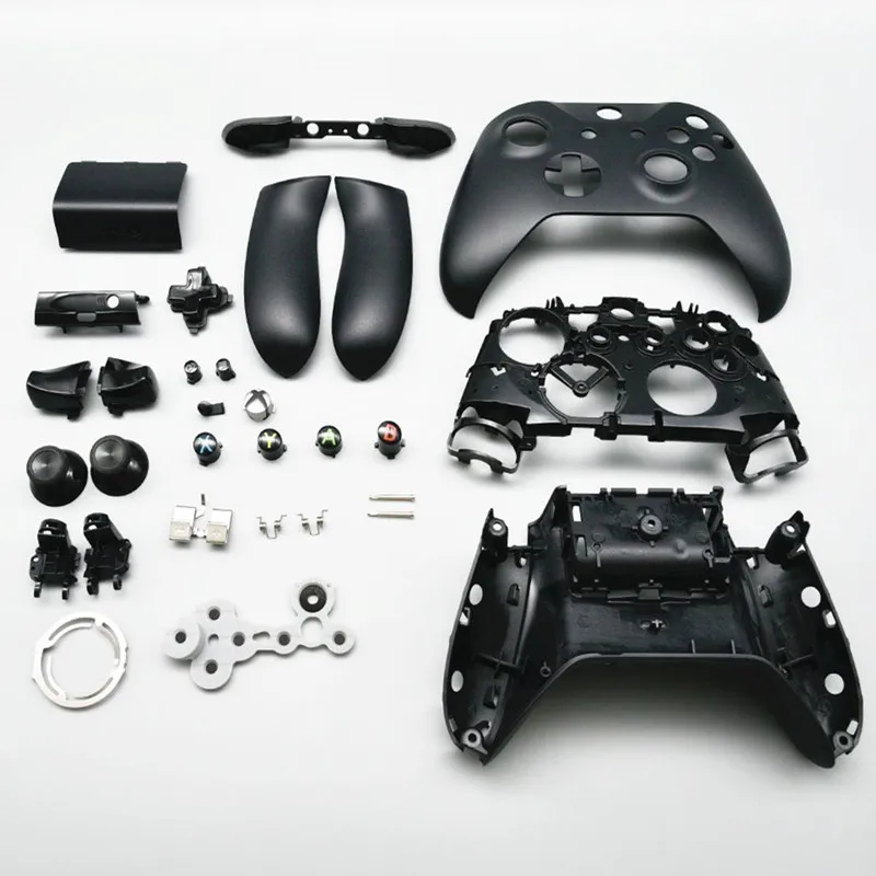 استبدال الإسكان مجموعة كاملة أزرار قشرة صلبة Faceplates ABXY RB LB الوفير لاستبدال Xbox One Slim ONE S وحدة التحكم
