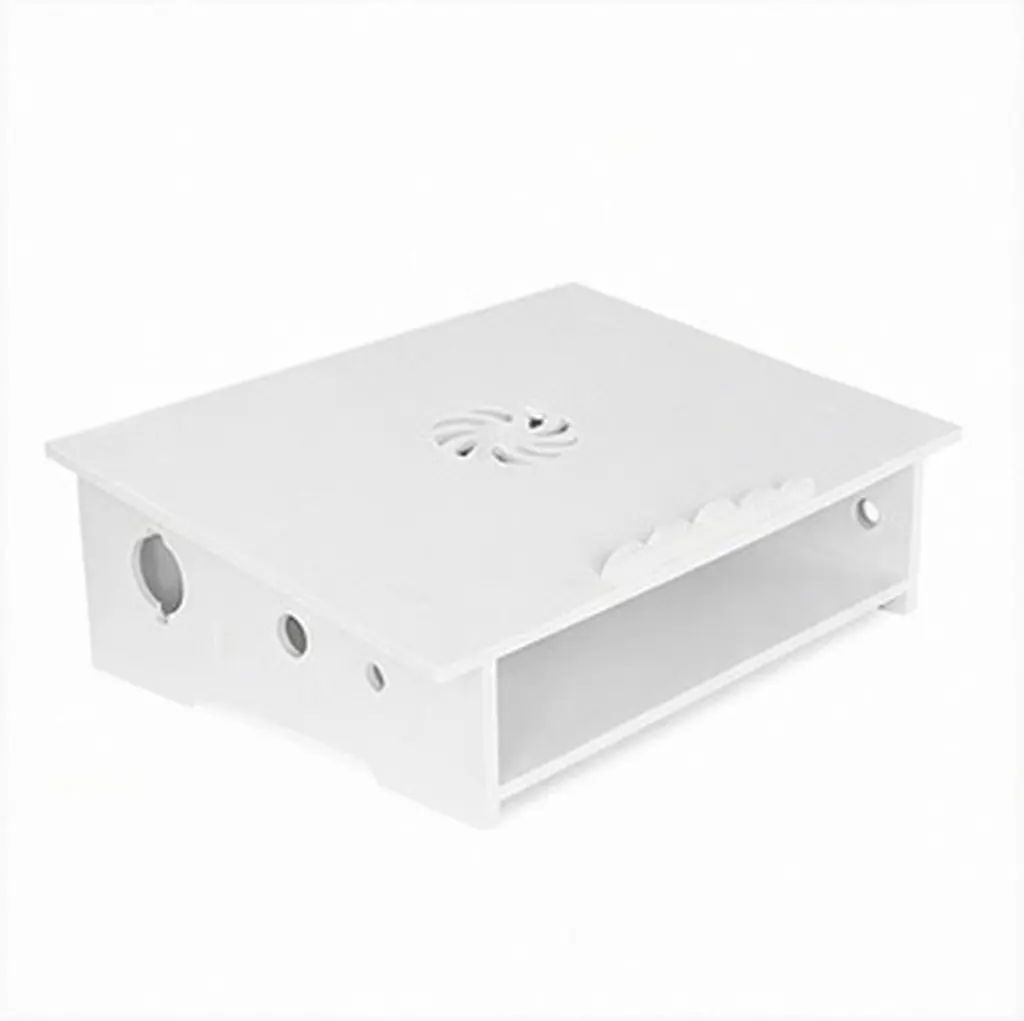 1Pcs Laptop Elevated Rack White S Cooling Stand Stable Slip-Free Computer Holder Office Use Heat Dissipation Display Storage