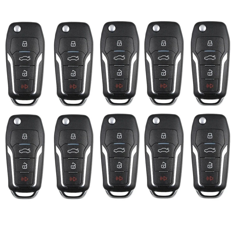 

XEFO01EN Car Remote Key For Ford Flip 4 Buttons Built-In Super Chip English Version VVDI Mini Key