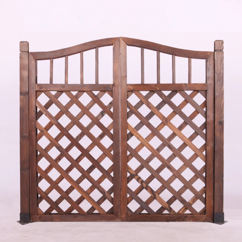 

Custom garden anti-corrosion wood fence door courtyard fence fence thickened small wooden door vegetable garden yard villa doubl