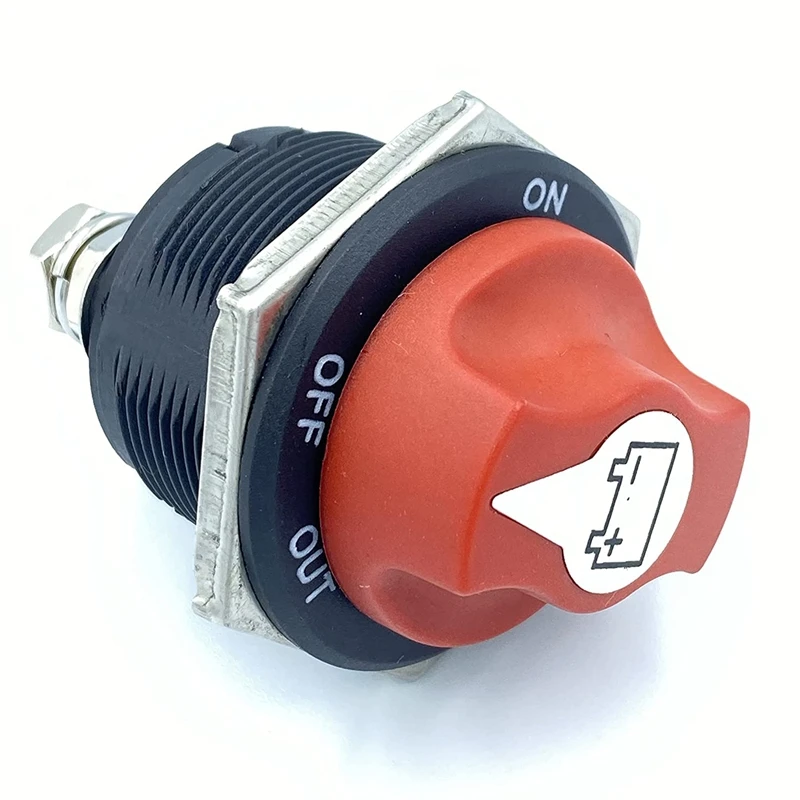 Battery Isolator Switch, 200A Battery Disconnect Master Cutoff Switch, For Marine Boat RV ATV UTV, With Power Cable