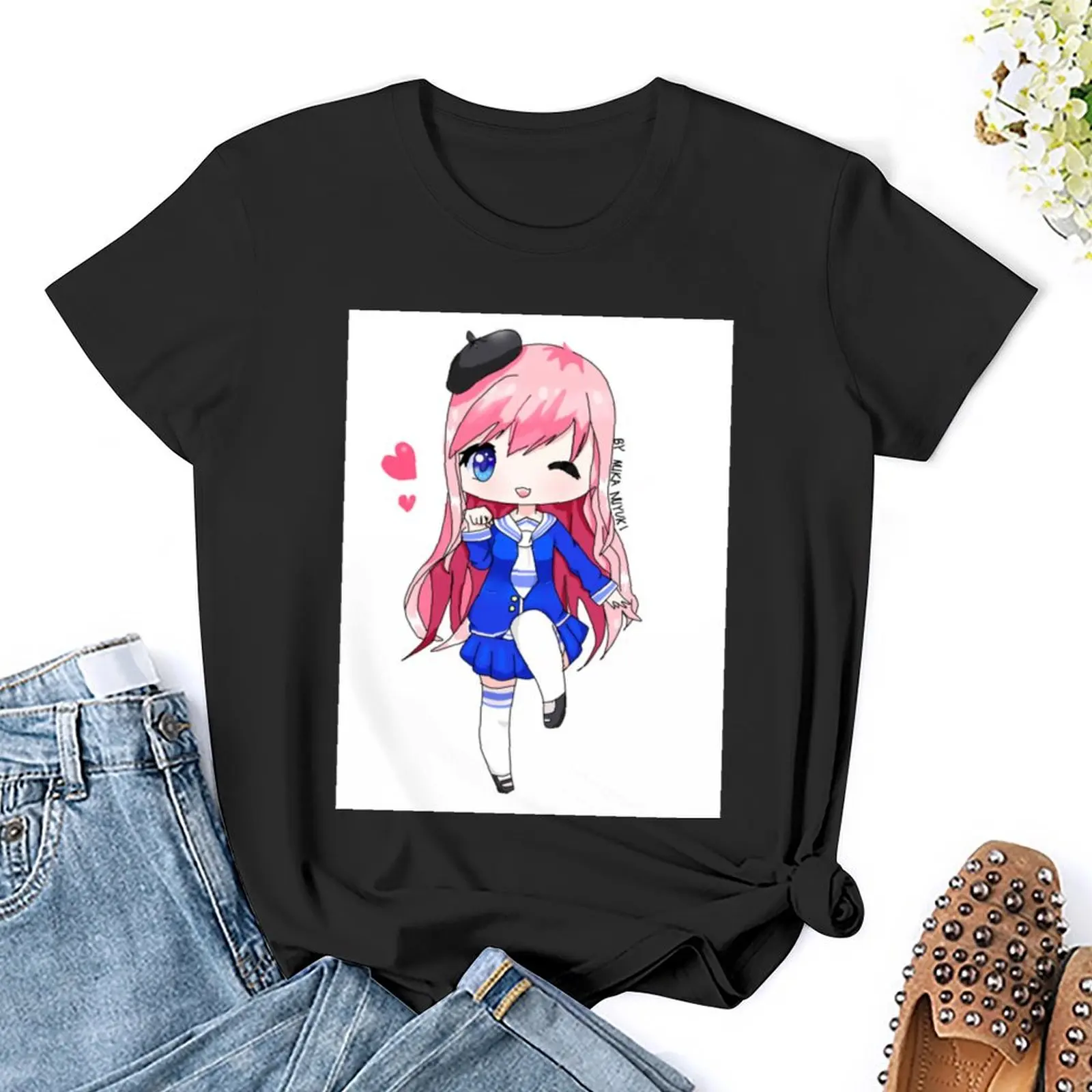 Ldshadowlady 3 Tシャツ女性、女性服、カワイイ服、猫シャツ、ブラウス