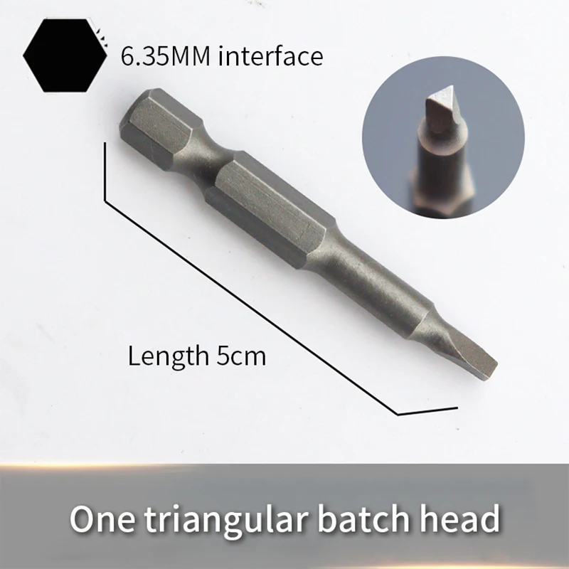 5Pcs Special-shaped Screwdriver Set 50mm U-shaped Y-Type Triangle Inner Cross Three Points Screwdriver Bit Tool
