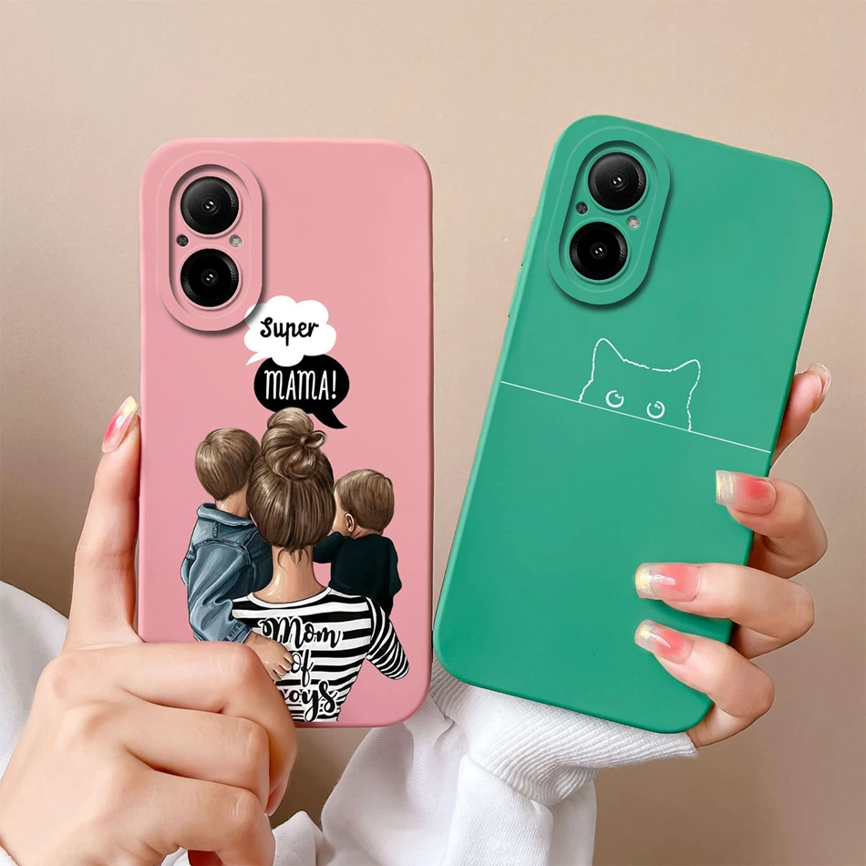 Phone Case For Realme C67 Multiple Patterns Soft Liquid Silicone Full Protection Anti Choc Cover For Realme C 67 Fundas Coque