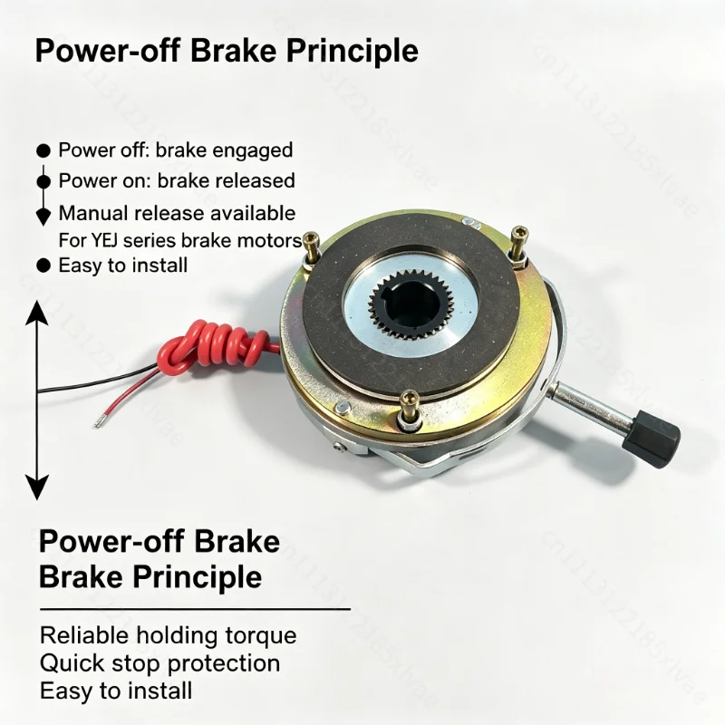SDZ1-30 Fail Safe Electromagnetic Brake Power-off Holding Brake for Lifting Conveying YEJ100 Induction Motor DC99V