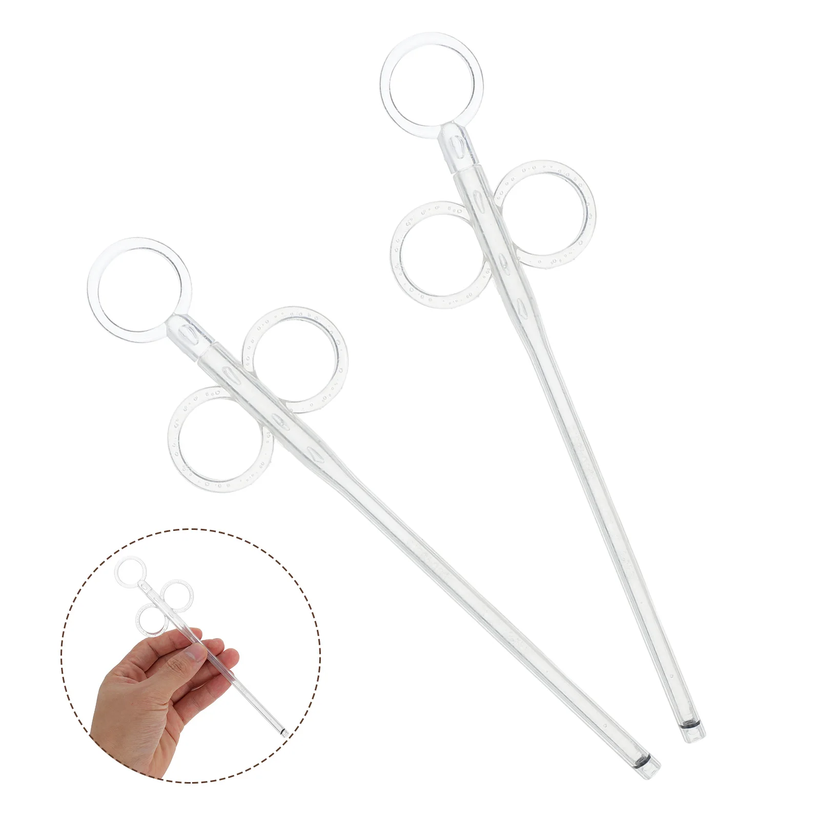 

2pcs Bird Feeding Syringe Transparent Pet Parrot Milk Feeder Tube For Baby Birds Liquid Food Dispenser Small Poultry Training
