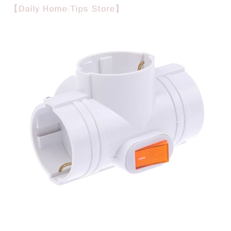 

1 шт. 2025 новый удлинитель настенной розетки с двойной вилкой и переключателем от 1 до 3-контактного адаптера европейского стандарта, немецкий стандарт, несколько розеток для дома