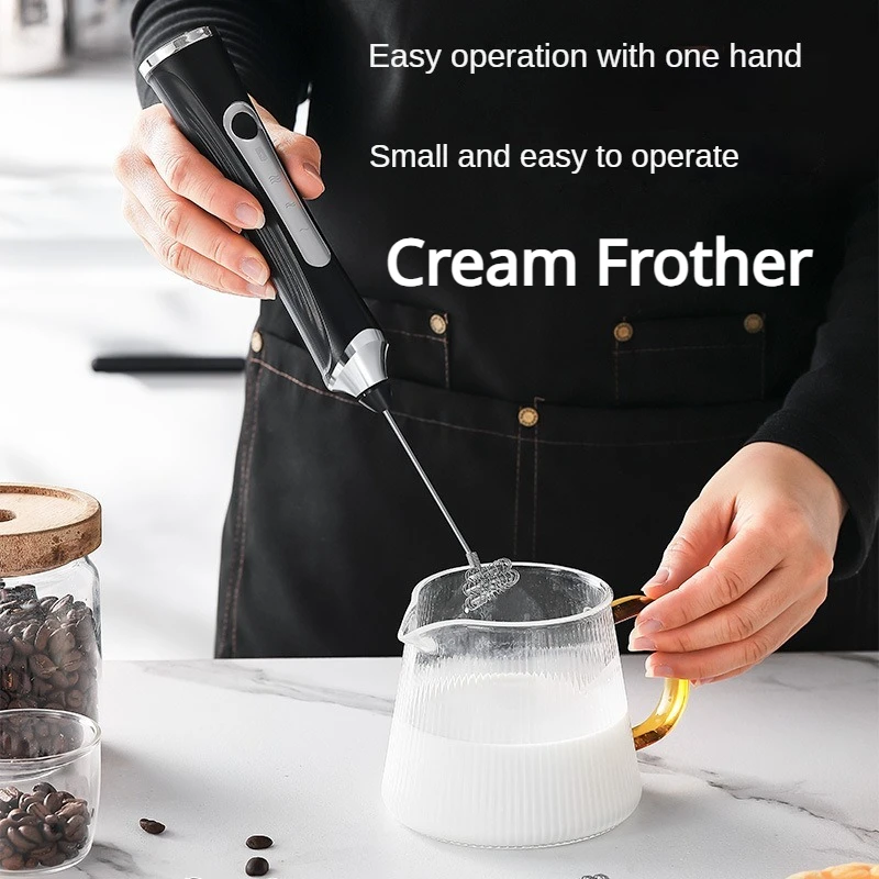 Home Gadgets Electric Blender Baking Milk Stirrer USB Rechargeable 2-in-1 Electric Egg Beater Cake Mixer Frother Kitchen Tools