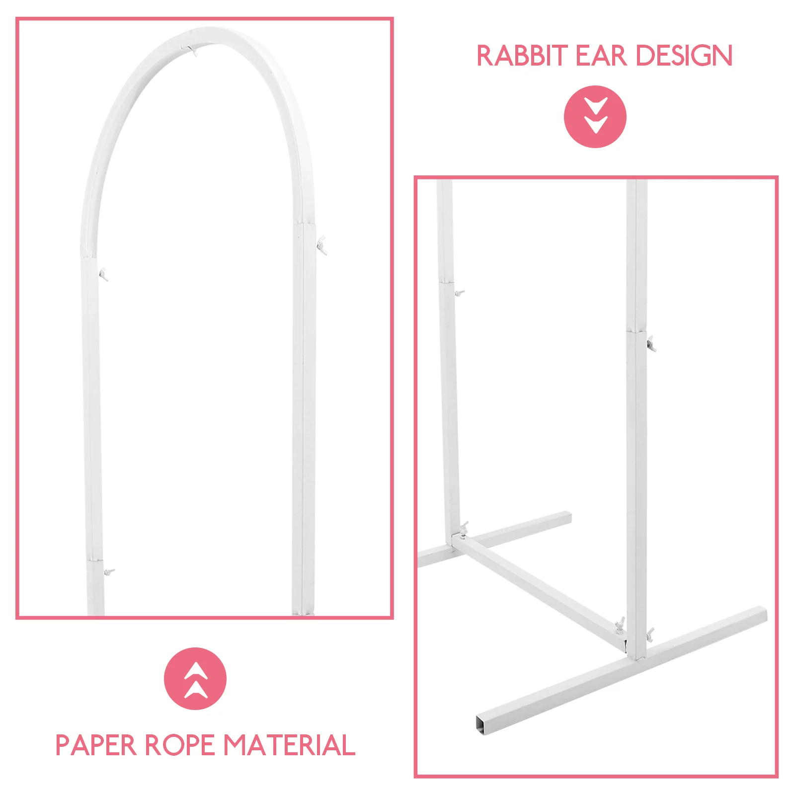 

1 White Small Metal Arch Stand Wedding Party Backdrop Balloon Flower Decor Props Ideal Celebration Events Photo Booths