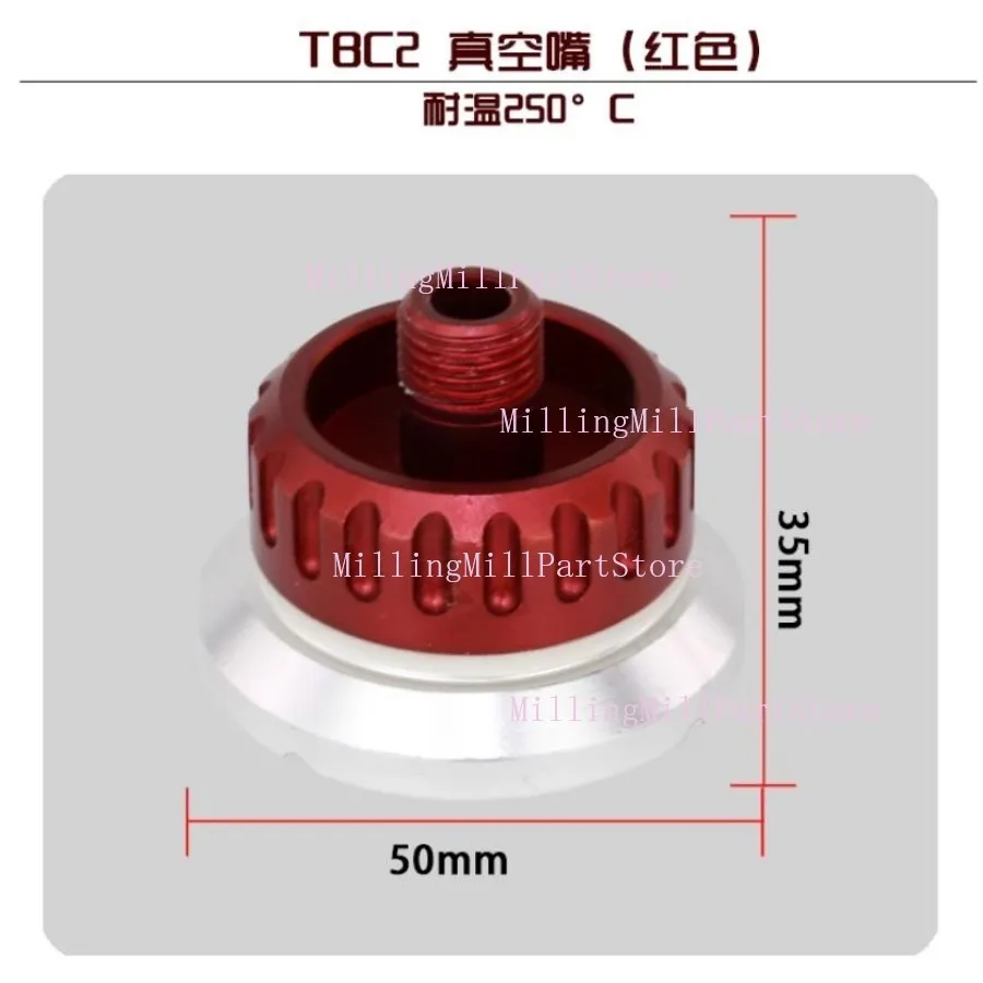 1 proceso de vacío, infusión de resina de fibra de carbono, boquilla de válvula de vacío de Metal autosellante, conector de bolsa de vacío reutilizable, Base roja