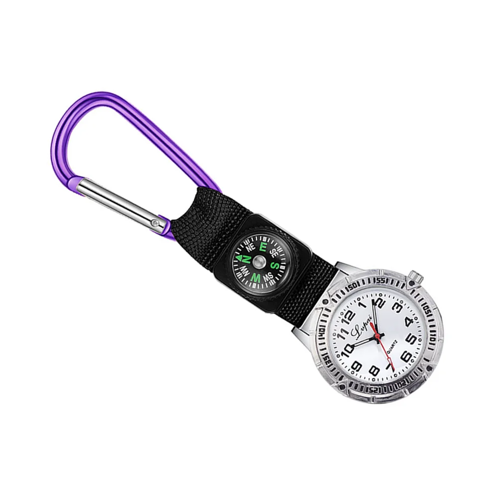 Montre d'Alpinisme de Poche pour Homme, Mousqueton, Boussole, réinitialisation-on, Infirmière