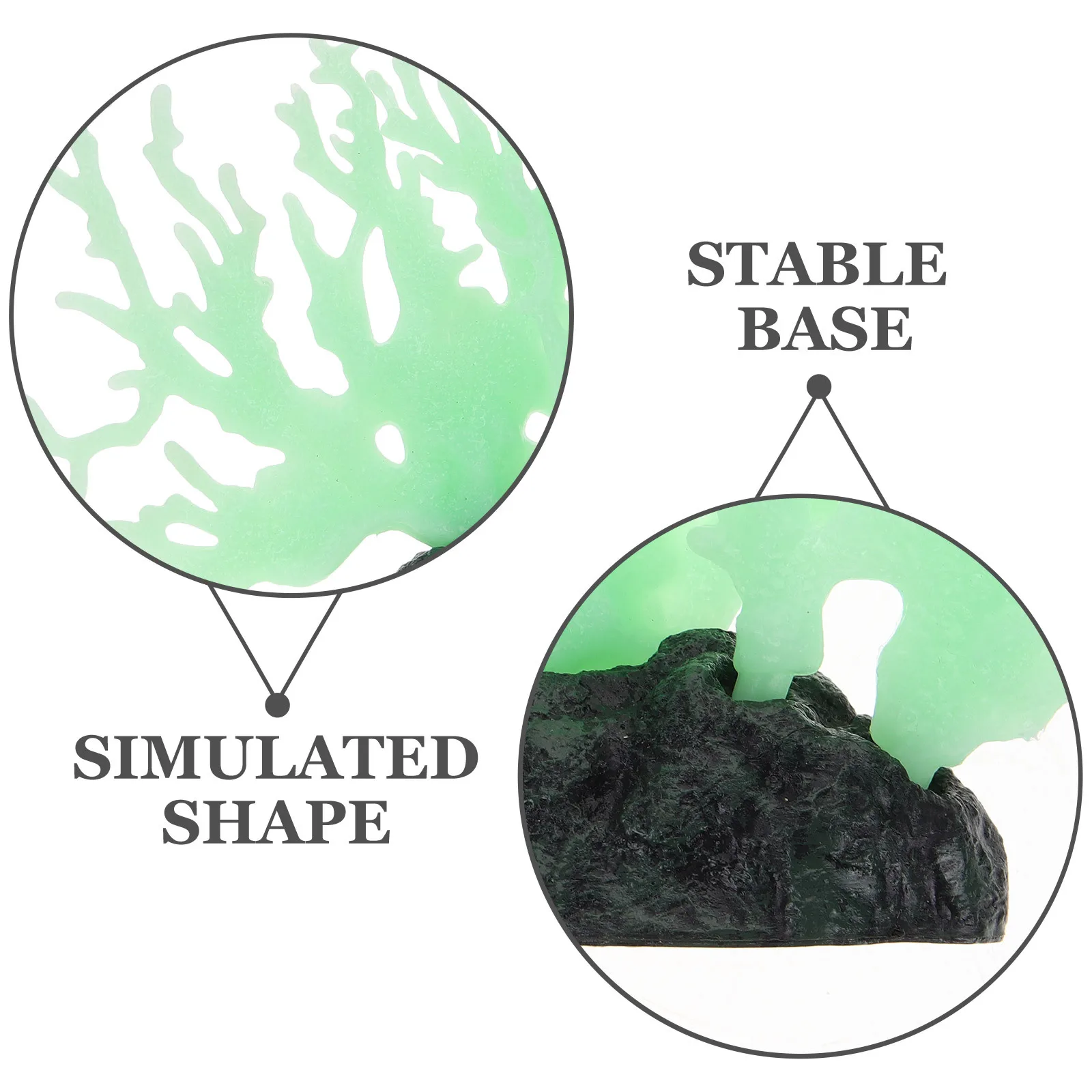 

Glowing Artificial Coral Reef Aquarium Decor for Fish Tank Night Scene Simulation with Realistic Lifelike Design PVC Underwater