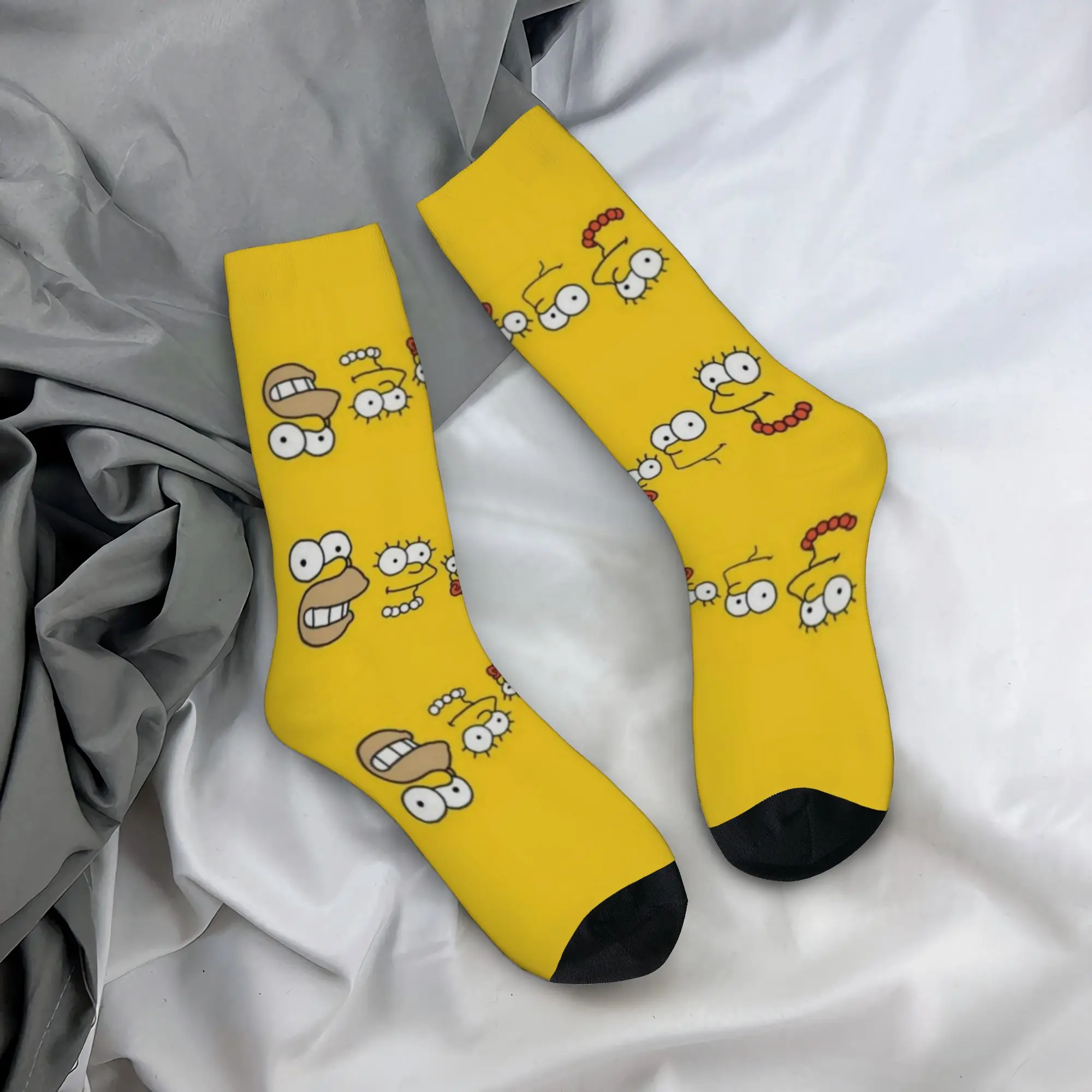 Simpsoneds Socks for Women Men Merch All Season  Cotton Crew Socks Breathable