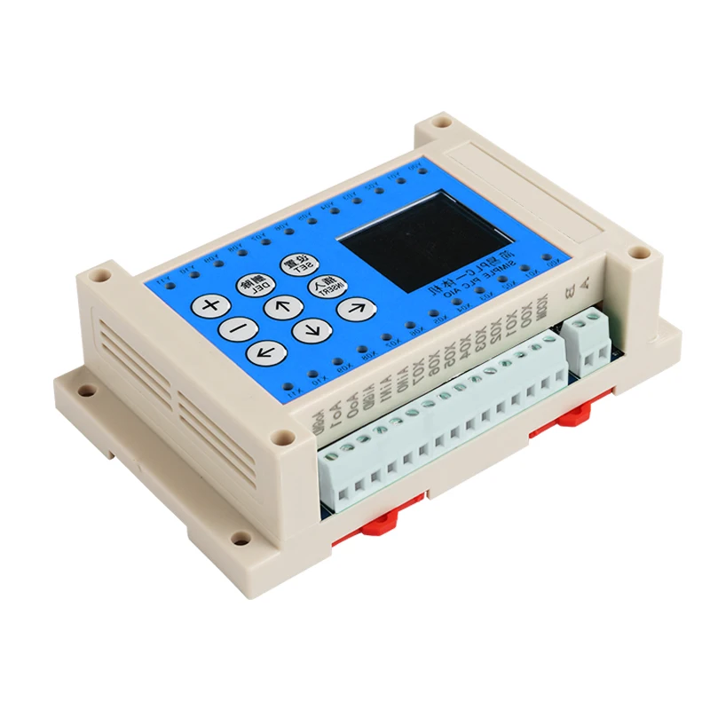 8 Input 8 output Transistor Output  PLC Controller  2-Channel Analog Inputs 0-10V 0-20mA PLC with RS485 for HMI