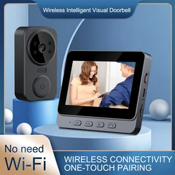 Wireless Doorbell 2.4G WiFi HD Camera Security Door Bell Night Vision Video Intercom Voice Change For Home Monitor Door Phone