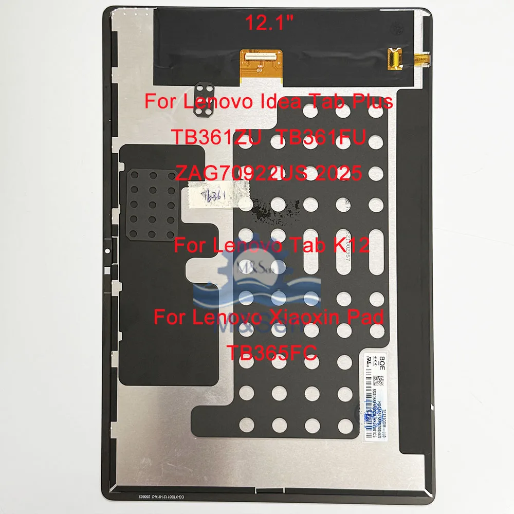 레노버 아이디어 탭 TB336 2025 / 탭 플러스 ZAG70922US TB361 / 탭 프로 TB373 ZAE40142GR 2025용 IPS 오리지널 LCD…