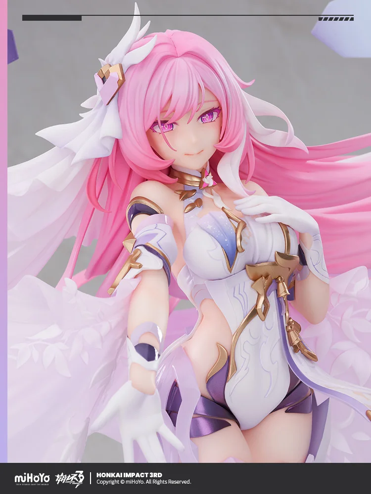 BLBU ACGN Honkai Impact 3 Original Game Elysia 1/7 Figures Model Toys Pvc Anime Derivatives Sexy The Ruler of Man Wedding Dress