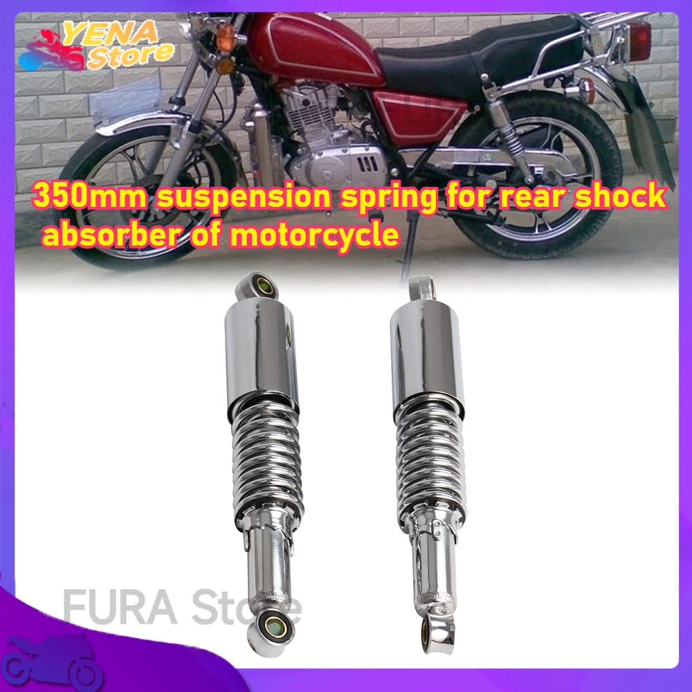 

New 350mm suspension spring for the rear shock absorber of the motorcycle is suitable for the Honda Jialing 70 modification kit