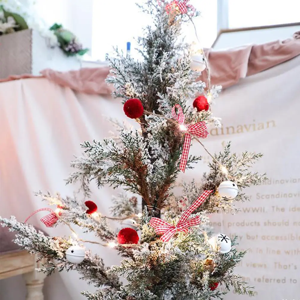 

Christmas Bell String Lights Plastic Romantic Light Xmas Lamp Decor Festive Atmosphere Party Supplies Holiday Lighting