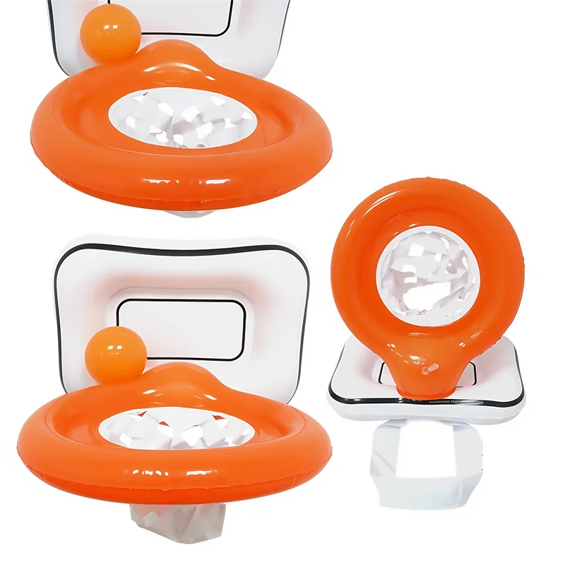 طقم قبعة كرة السلة القابلة للنفخ مصنوع من البلاستيك المتين مثالي للحفلات والمهرجانات قابل للارتداء يضفي أجواء حيوية للألعاب الرياضية