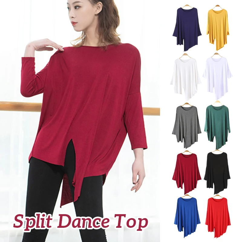 

Women Modern Dance Tops Ballroom Jazz Latin Ballet Dance Shirts Practice Tango Chacha Clothe Stage Performance Costume