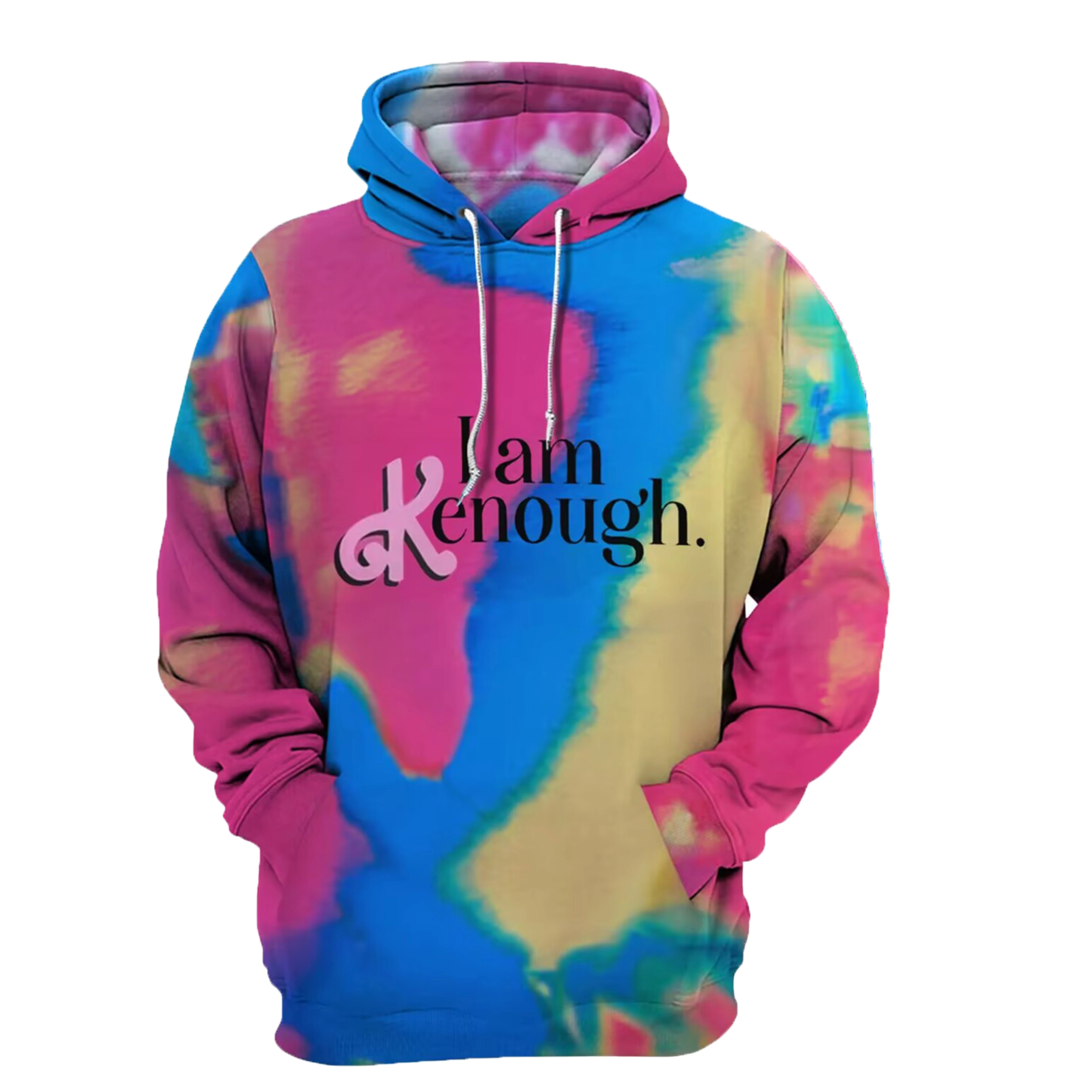 I Am Kenough Hoodies Cosplay Costume for Men Women Harajuku Letter Printed Sweatshirt Street Hip Hop Top Pullover