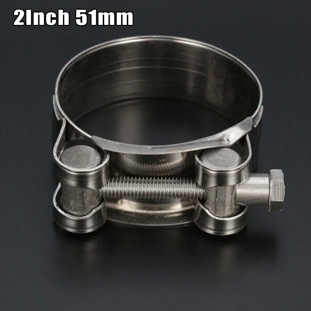 

Motorcycle 2In 51mm Band Exhaust Pipe Clamp Calipers Motorcycle Parts Stainless Steel For Slip-on Type Fasteners Motorcycle Part