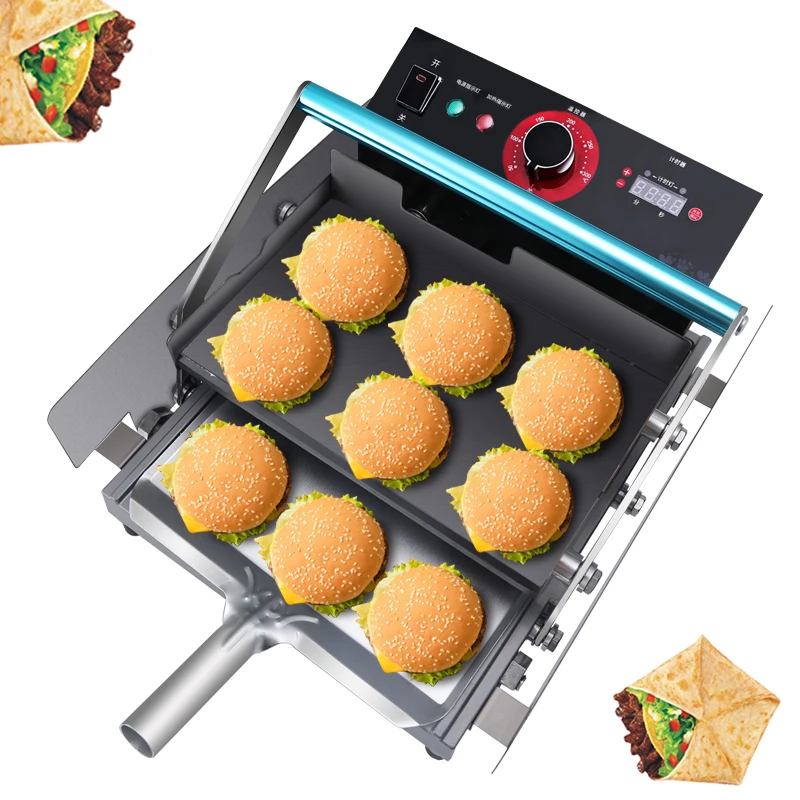 Gran oferta Popular, bollos de hamburguesa, tostadora, máquina para hacer hamburguesas