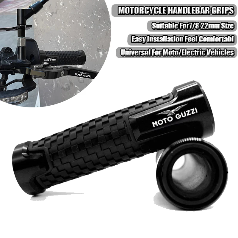 

For Moto Guzzi V9 Roamer/Bobber/V85 TT/V7 Stone/Special Motorcycle CNC 7/8"22mm Aluminum Handle Bar Handlebar Hand Grips
