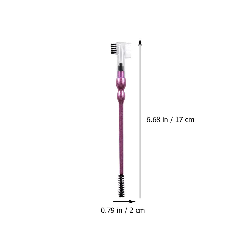 9Pcs Brow Combs Double-Head Eyelash Brush Durable Makeup Tool Portable Eyebrow Comb Eyelash Curler Brow Combs Makeup Tool