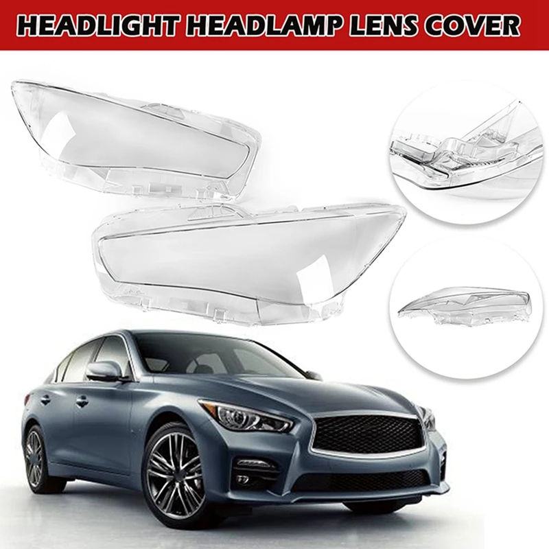 

Headlight Lamp Cover Headlight Housing Clear Lamp Cover For Infiniti Q50 Q50L 2014 - 2021