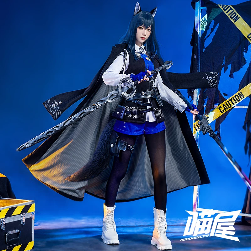 COSER TRIBE Anime Game Arknights Texas the Omertosa clothing  Performance Halloween Carnival Role CosPlay Costume Complete Set