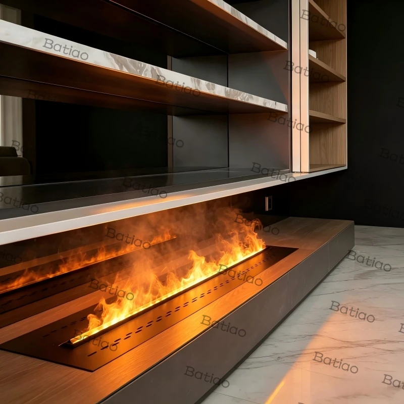 Electric Fireplace with Humidifier 2 in 1 Water Vapor Mist Flame Ultrasonic Fireplace effect fireplace mist firebox Remote