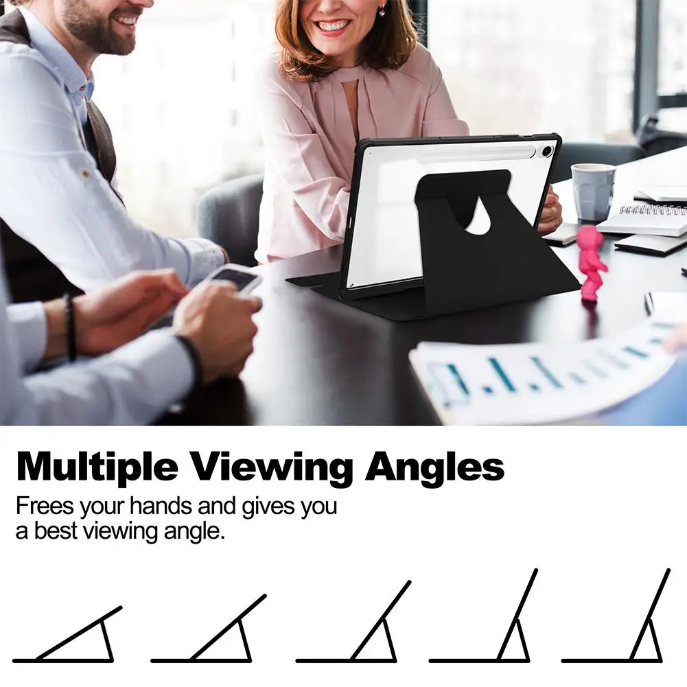 Leather Rotating Case For Samsung Tab S10 Lite SM-X400 Tablet Case With Keyboard Magnetic Breakaway Wireless Bluetooth Keyb Z8X6