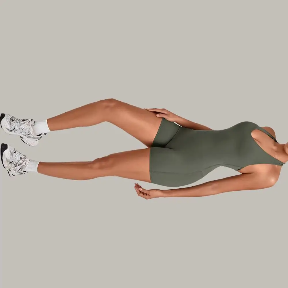 Women's Bodysuit Jumpsuit Yoga Outfit Sexy Hanging Collar Backless Women's Fitness Sportswear Gym Push Ups Running Yoga Jumpsuit