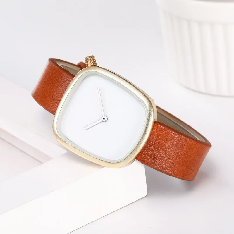 Couple Unisex Watch for Men Women Quartz Watches Ladies Simple Minimalist Reloj Male Clock Unusual Conceptual Shaped Wristwatch