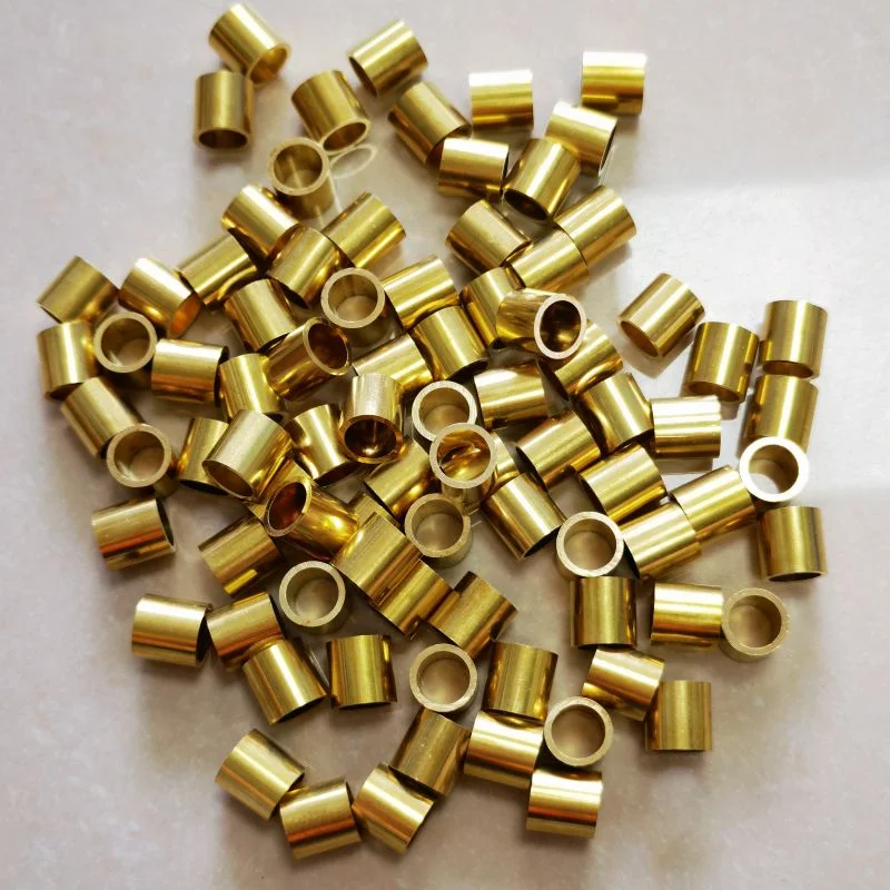 

20-80pcs Brass tube OD 10mm ID 8mm brass alloy round pipe outer diameter 10mm inner hole 8mm wall thickness 1mm size 10x8x10mm