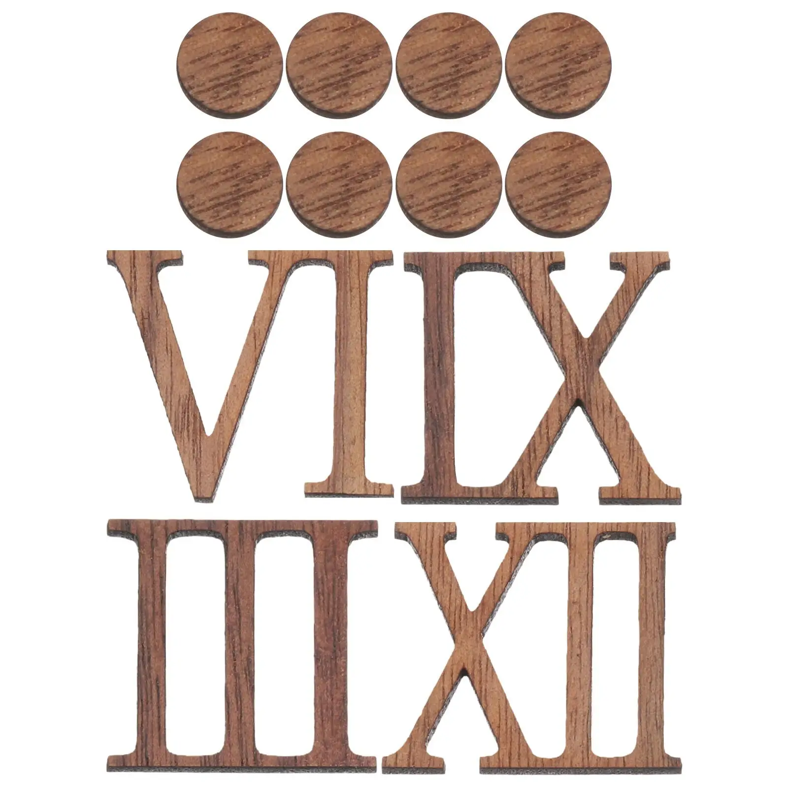 

Roman Numeral Wall Clock Accessories Number Labels Numbers Self Adhesive Kit Digital DIY Bohemian Decorative