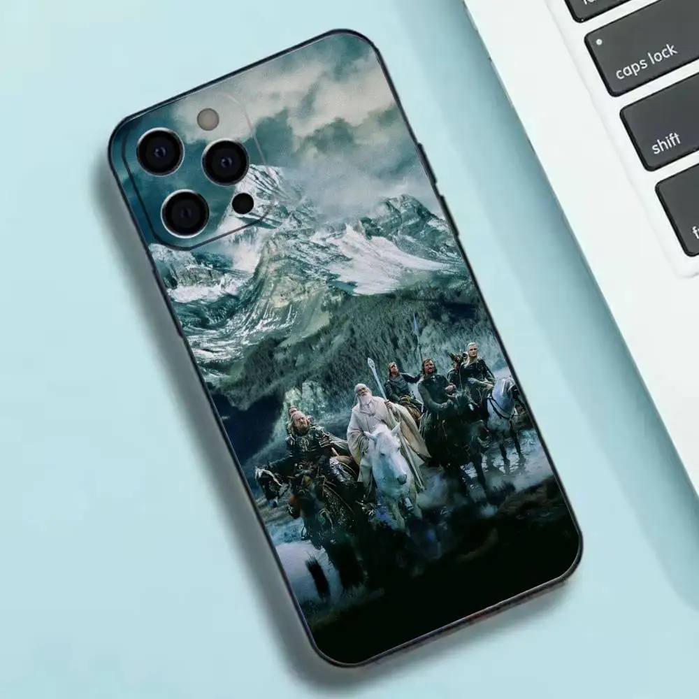 Custodia per telefono Movie The L-Lord R-Rings per iPhone 17,16,15,14,13,12,11 X XR Plus, cover nera in morbido silicone