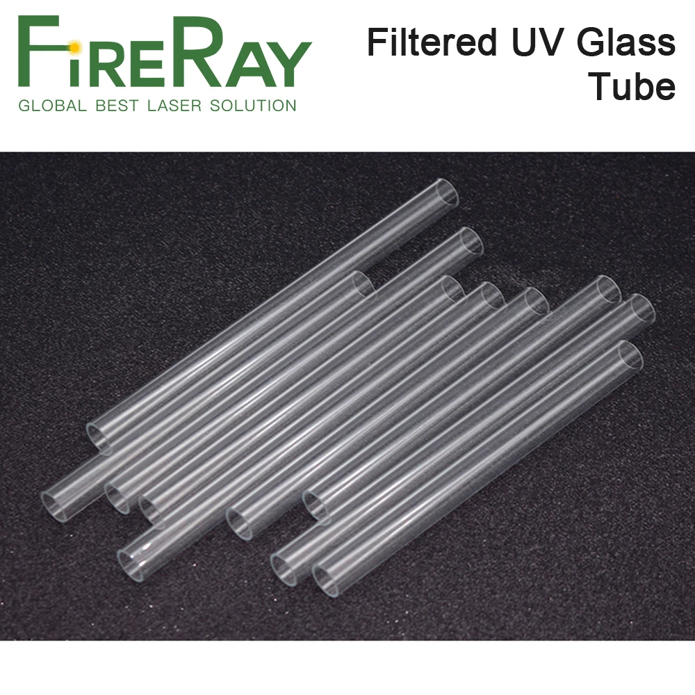 FireRay 5Pcs / Lot Filtered UV Glass Tube Dia.13-16mm Length 135-192mm for YAG Laser Welding and Cutting Machine