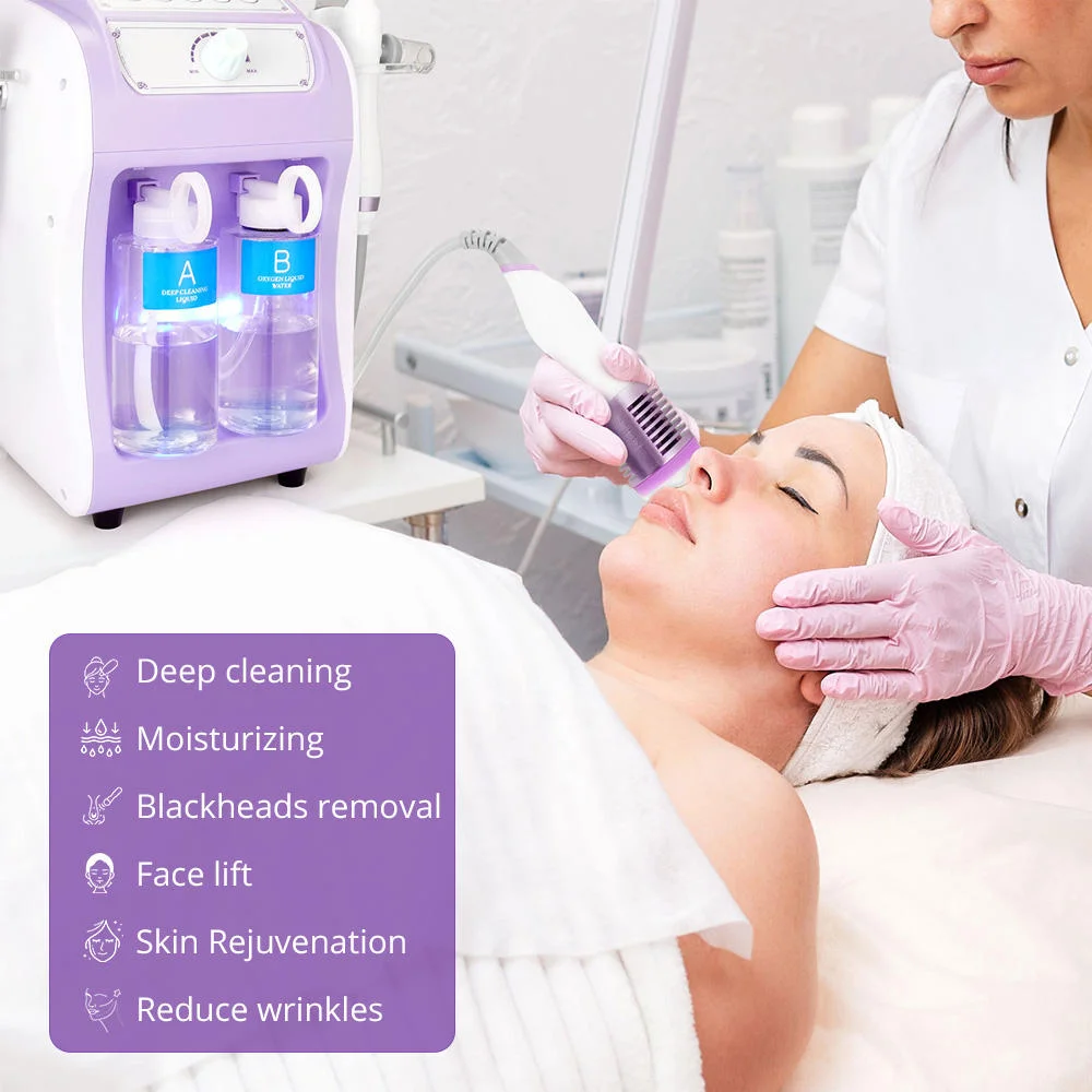 

6 in 1 Facial Skin Machine Microdermabrasion Deep Facial Cleaning Mychway Peneelily Beauty Machine for Spa
