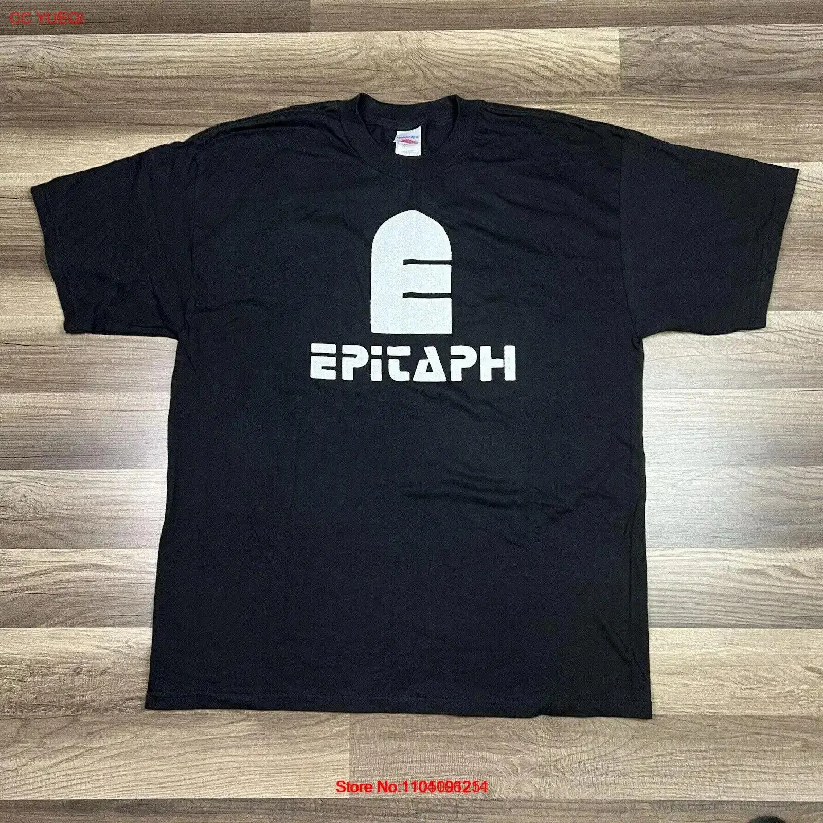 

Vintage Epitaph Records Punk Rock Record Label Promo T Shirt Sz XL vintage Washed Stretched homme streetwear Stylish