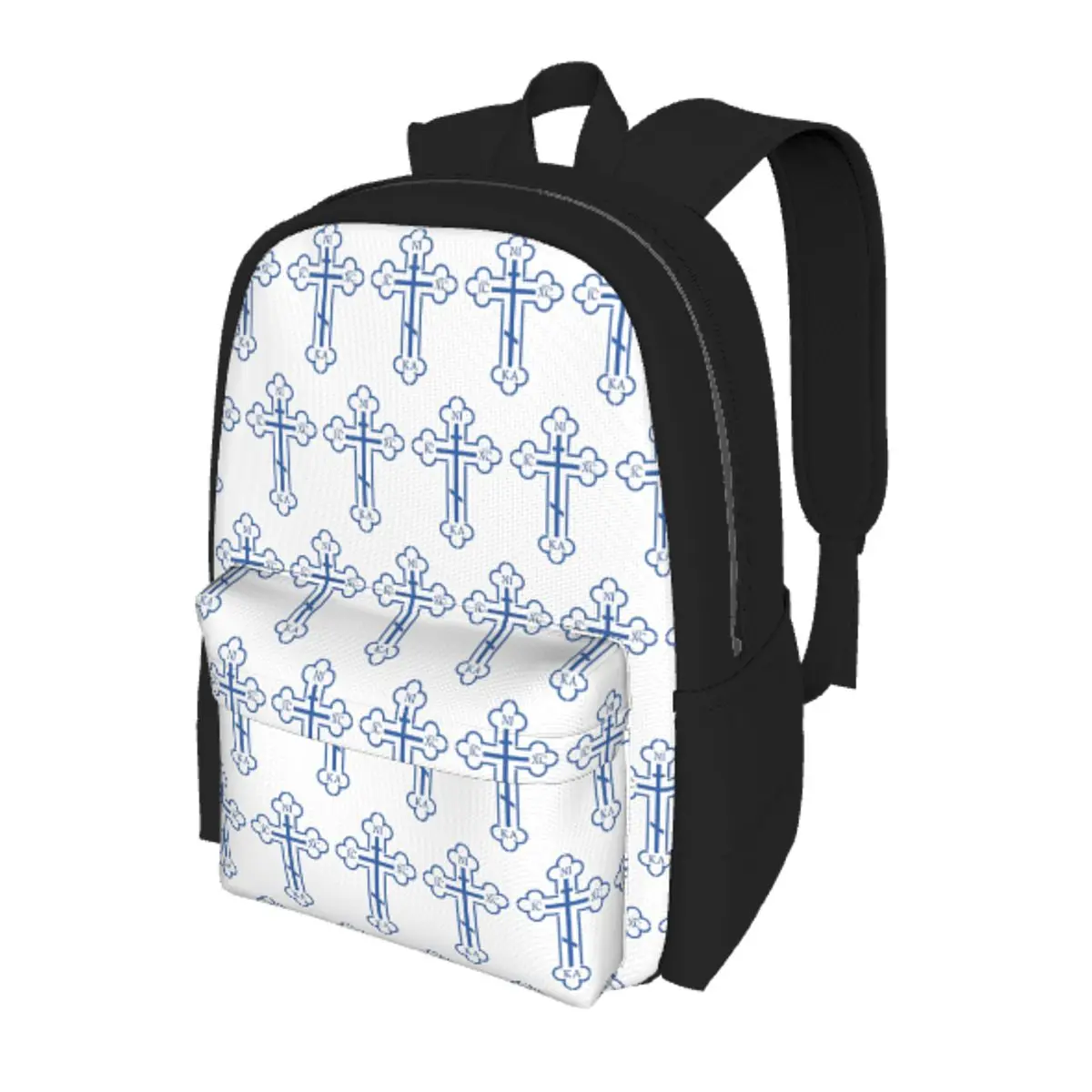 

Russian Orthodox Cross Print Student Backpack School Bag Hiking Travel Daypack for Men Women Bookbag Shoulder Bags