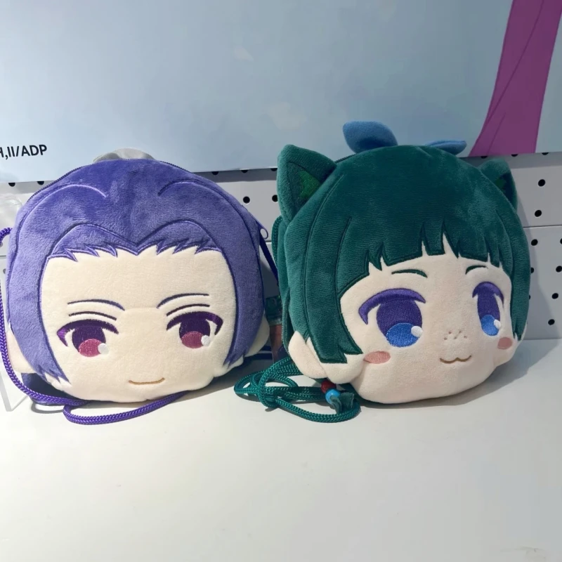 The Apothecary Diaries Animation Peripheral Q Version Maomao Renshi Kawaii Plush Crossbody Bag Big Face Storage Shoulder Bag Gif